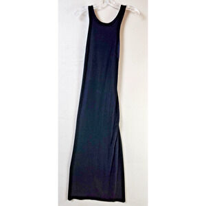 Shelli Segal Sleeveless Stretch Maxi Dress Size 6 Black/Purple Evening Formal